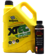 Масло BARDAHL XTEC C3 5W30 5L с добавка AUTOGAR diesel injector system cleaner