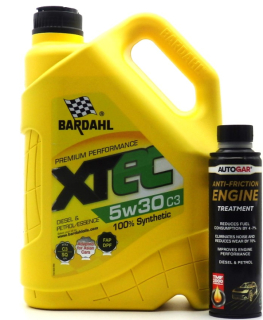 Масло BARDAHL XTEC C3 5W30 5L с добавка AUTOGAR engine treatment