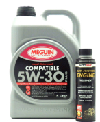 Масло MEGUIN COMPATIBLE 5W30 5L с добавка за масло AutoGar engine treatment