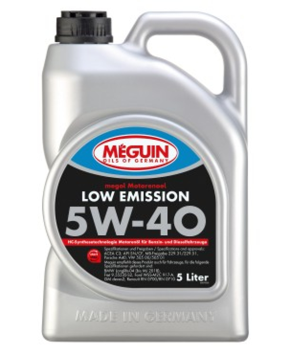 Масло MEGUIN LOW EMISSION 5W40 5L