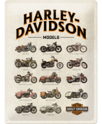 Ретро табела HARLEY-DAVIDSON "Модели" 30 х 40 см