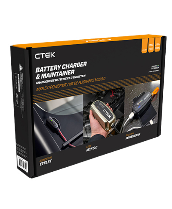 Зарядно за акумулатор CTEK MXS 5.0 12V 5A POWER KIT NA
