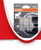 Диодни крушки P27W/7W 12V OSRAM BA15s LEDriving 2бр