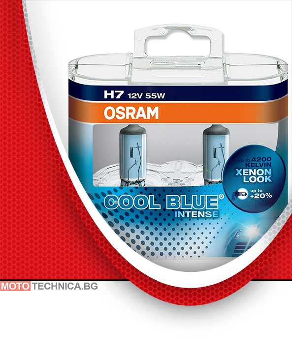 Крушки H7 12V OSRAM PX26d COOL BLUE INTENSE 2бр