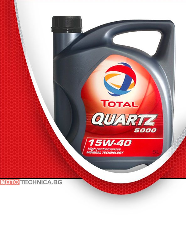 Масло TOTAL QUARTZ 5000 15W40 5L