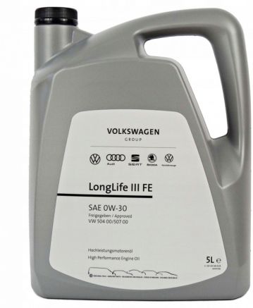 Моторно масло VAG LONGLIFE III SAE 0W30 5L